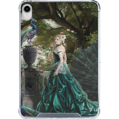 Woman with Peacocks by Nene Thomas iPad 11th Gen (2025) Clear Case