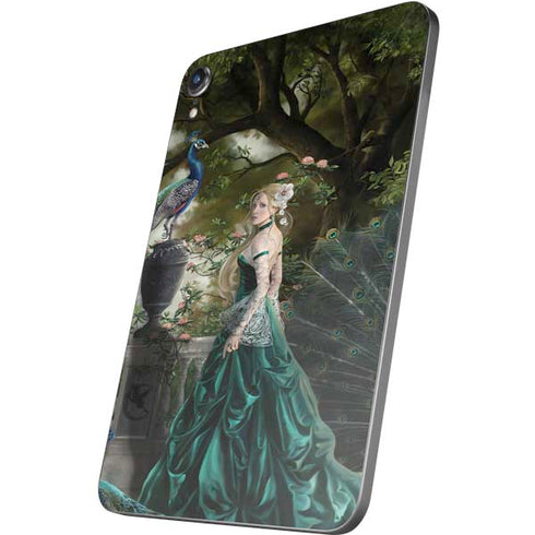 Woman with Peacocks by Nene Thomas Apple iPad Mini Skin
