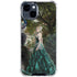 Woman with Peacocks by Nene Thomas iPhone 15 Clear Case