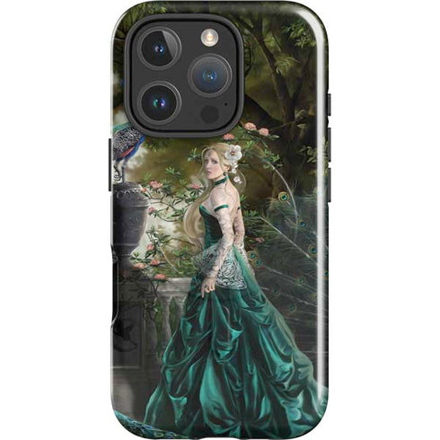 Woman with Peacocks by Nene Thomas iPhone 16 Pro Magsafe Impact Case