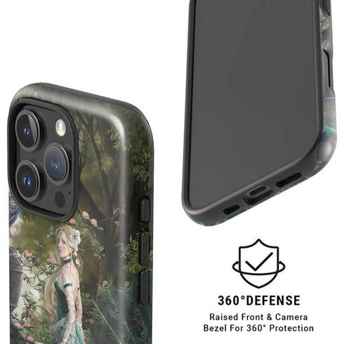 Woman with Peacocks by Nene Thomas iPhone 16 Pro Magsafe Impact Case