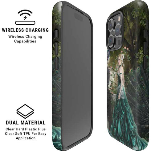 Woman with Peacocks by Nene Thomas iPhone 16 Pro Magsafe Impact Case
