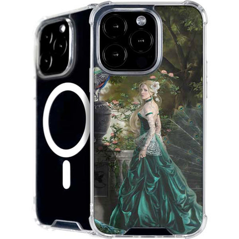Woman with Peacocks by Nene Thomas iPhone 16 Pro Max MagSafe Case