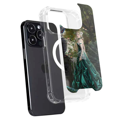 Woman with Peacocks by Nene Thomas iPhone 16 Pro Max MagSafe Case