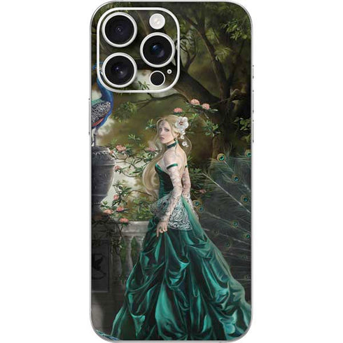 Woman with Peacocks by Nene Thomas iPhone 16 Pro Max Skin