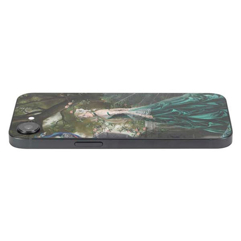 Woman with Peacocks by Nene Thomas iPhone 16e Skin