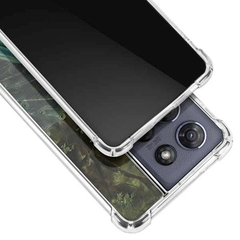 Woman with Peacocks by Nene Thomas Moto G 5G (2025) Clear Case