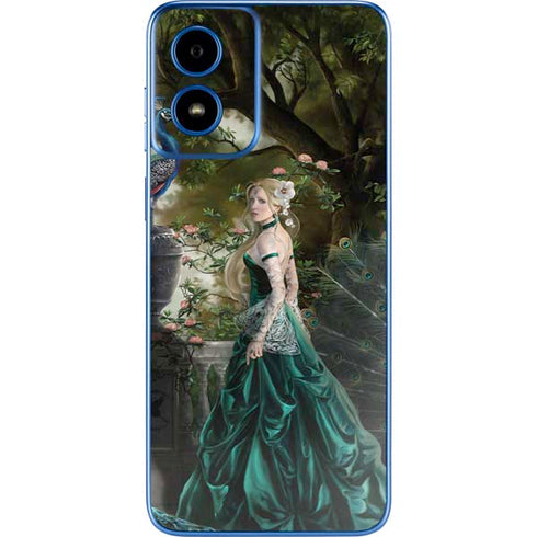 Woman with Peacocks by Nene Thomas Moto G Play 4G (2024) Skin