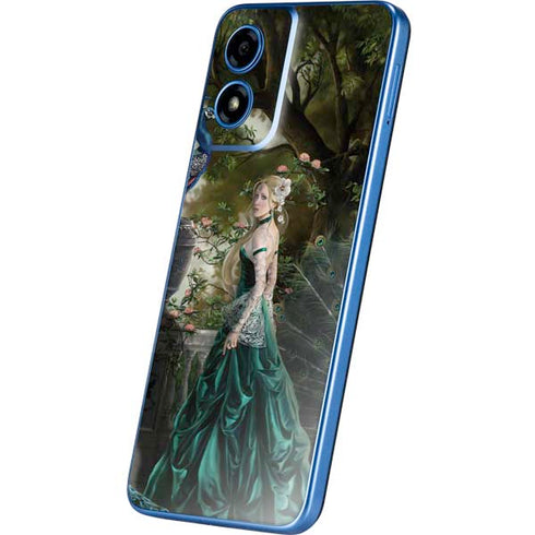 Woman with Peacocks by Nene Thomas Moto G Play 4G (2024) Skin