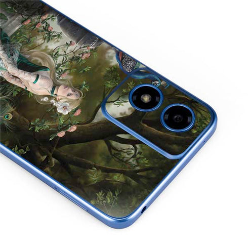 Woman with Peacocks by Nene Thomas Moto G Play 4G (2024) Skin