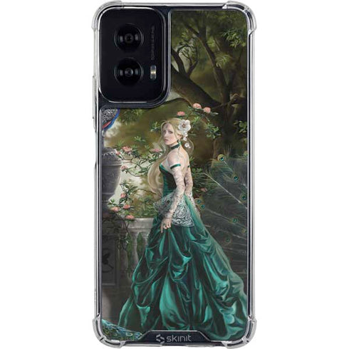 Woman with Peacocks by Nene Thomas Moto G Power 5G (2024) Clear Case