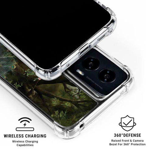 Woman with Peacocks by Nene Thomas Moto G Power 5G (2024) Clear Case
