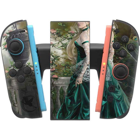 Woman with Peacocks by Nene Thomas Nintendo Switch 2 (2025) Joy-Con Controller Skin