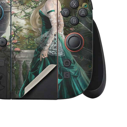 Woman with Peacocks by Nene Thomas Nintendo Switch 2 (2025) Joy-Con Controller Skin