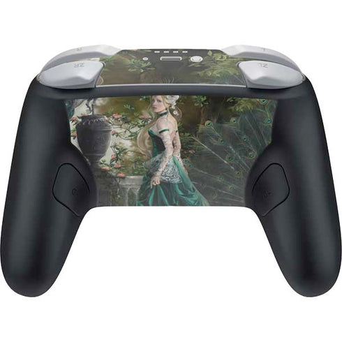Woman with Peacocks by Nene Thomas Nintendo Switch 2 (2025) Pro Controller Skin