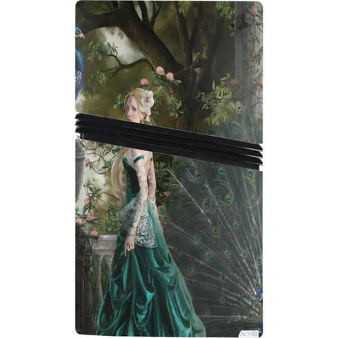 Woman with Peacocks by Nene Thomas PS5 Pro Console Skin
