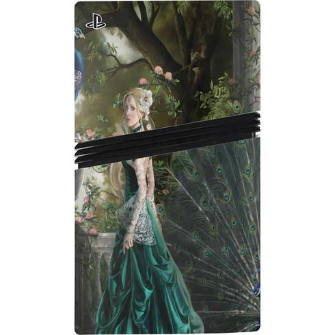 Woman with Peacocks by Nene Thomas PS5 Pro Disk Bundle Skin