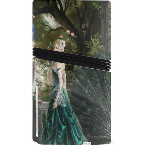 Woman with Peacocks by Nene Thomas PS5 Pro Disk Console Skin