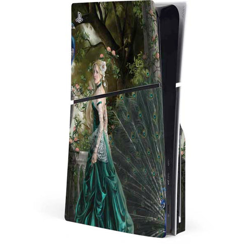 Woman with Peacocks by Nene Thomas PlayStation PS5 Skins