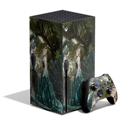 Woman with Peacocks by Nene Thomas Xbox Series X Bundle Skin
