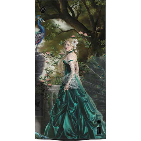 Woman with Peacocks by Nene Thomas XBox Series X Digital Edition Console Skin