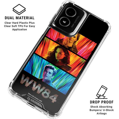 Wonder Woman 1984 (2020) Characters Poster Moto G Power 5G (2024) Clear Case