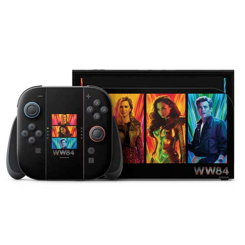 Wonder Woman 1984 (2020) Characters Poster Nintendo Switch 2 (2025) with Joy-Con Skin