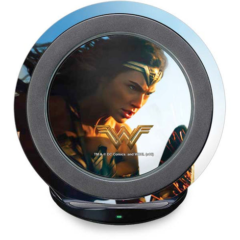 DC Comics Wonder Woman Action Pose Poster Fast Charge Wireless Charging Stand Skin