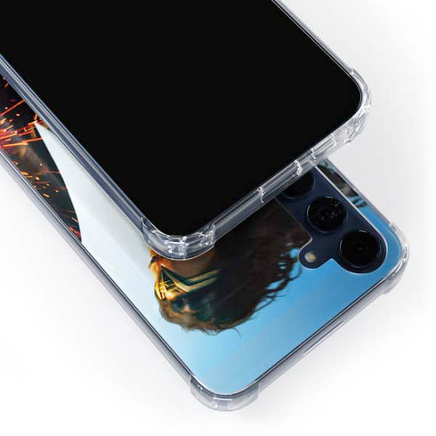 DC Comics Wonder Woman Action Pose Poster Galaxy A55 5G Clear Case