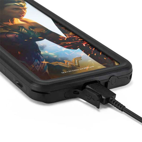 DC Comics Wonder Woman Action Pose Poster Galaxy S20 Waterproof Case