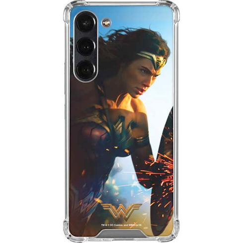 DC Comics Wonder Woman Action Pose Poster Galaxy S24 FE Clear Case