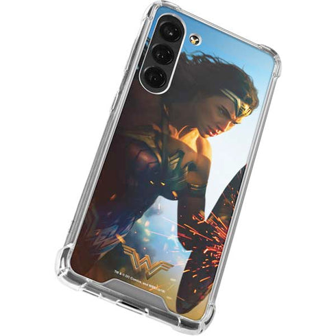 DC Comics Wonder Woman Action Pose Poster Galaxy S24 FE Clear Case