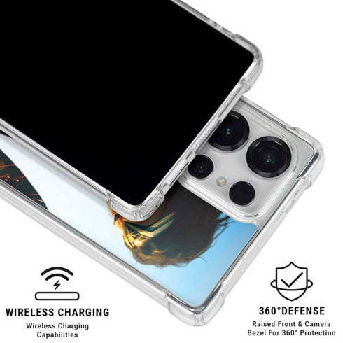 DC Comics Wonder Woman Action Pose Poster Galaxy S25 Ultra Clear Case