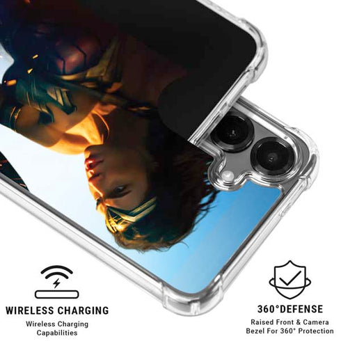 DC Comics Wonder Woman Action Pose Poster Galaxy S26 Plus Clear Case
