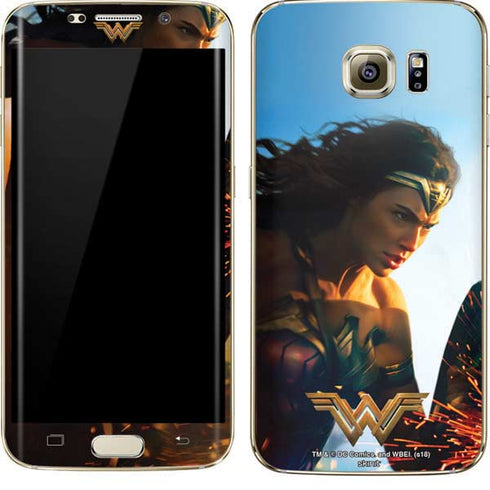 DC Comics Wonder Woman Action Pose Poster Galaxy S7 Edge Skin