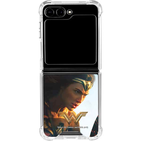 DC Comics Wonder Woman Action Pose Poster Galaxy Z Flip6 Clear Case
