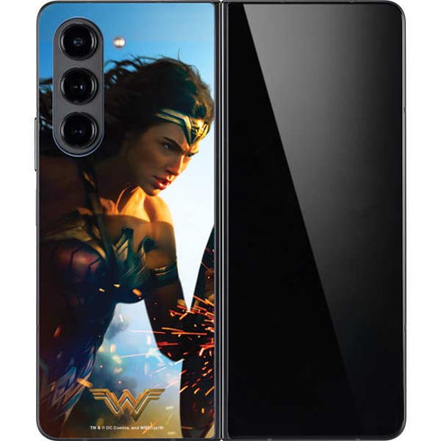 DC Comics Wonder Woman Action Pose Poster Galaxy Z Fold5 5G Skin