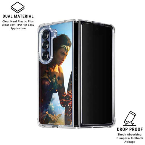 DC Comics Wonder Woman Action Pose Poster Galaxy Z Fold6 Clear Case