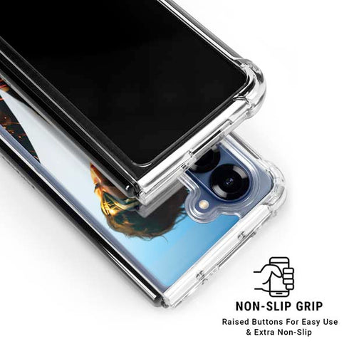 DC Comics Wonder Woman Action Pose Poster Galaxy Z Fold6 Clear Case