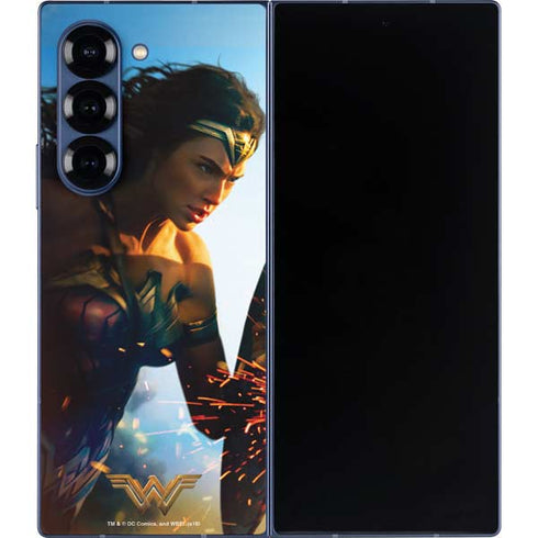 DC Comics Wonder Woman Action Pose Poster Galaxy Z Fold6 Skin