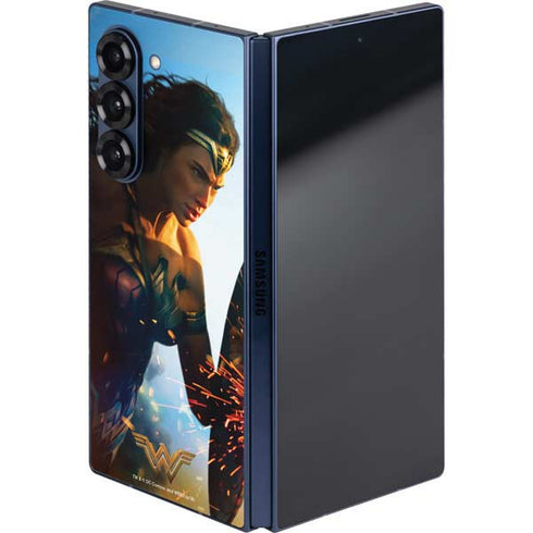 DC Comics Wonder Woman Action Pose Poster Galaxy Z Fold6 Skin
