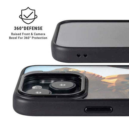 DC Comics Wonder Woman Action Pose Poster iPhone 15 Plus Kickstand Case