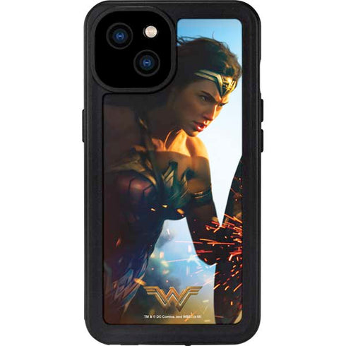 DC Comics Wonder Woman Action Pose Poster iPhone 15 Plus Waterproof Case