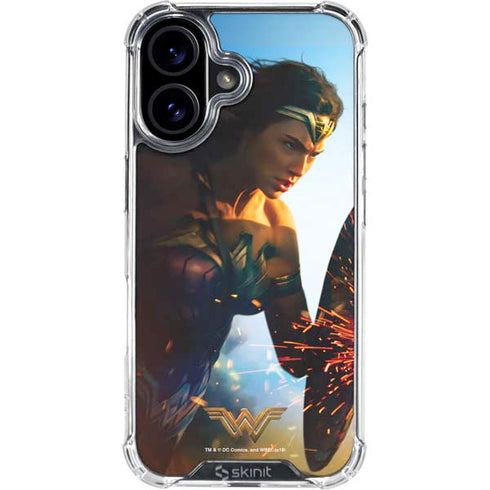 DC Comics Wonder Woman Action Pose Poster iPhone 16 Plus Clear Case