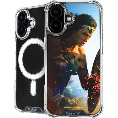 DC Comics Wonder Woman Action Pose Poster iPhone 16 Plus MagSafe Case