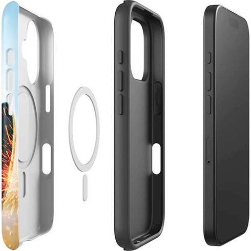 DC Comics Wonder Woman Action Pose Poster iPhone 16 Plus Magsafe Impact Case