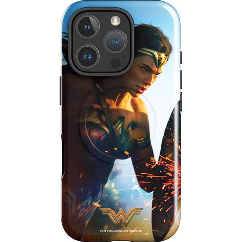 DC Comics Wonder Woman Action Pose Poster iPhone 16 Pro Magsafe Impact Case