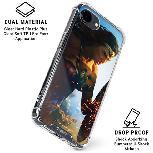 DC Comics Wonder Woman Action Pose Poster iPhone 16e Clear Case
