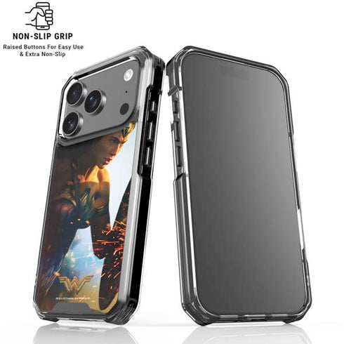 DC Comics Wonder Woman Action Pose Poster iPhone 18 Pro Clear Case