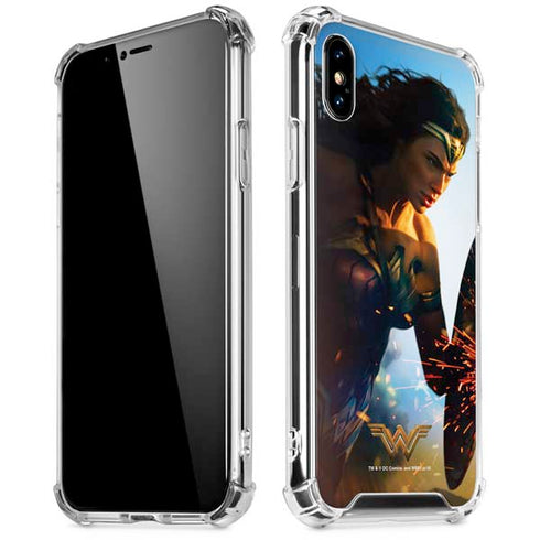 DC Comics Wonder Woman Action Pose Poster iPhone X/XS Clear Case
